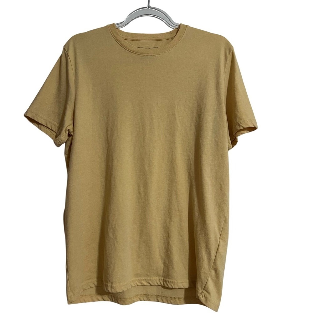 Lucky Brand T-Shirt Men's Size Medium Short-Sleeve Soft Yellow